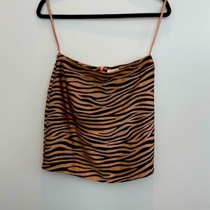 Superdown animal print skirt S